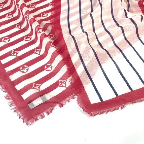 LOUIS VUITTON M76193 LV Escal Etol-Pareo Summer Stripe Width Stole/Shawl - Picture 9 of 10